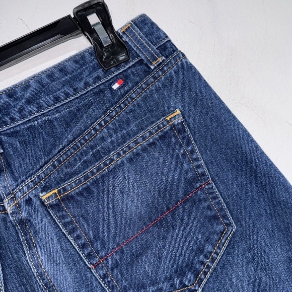 Tommy Hilfiger skirt denim Jean a line cotton retro vintage y2k size 4 pockets - Picture 5 of 7